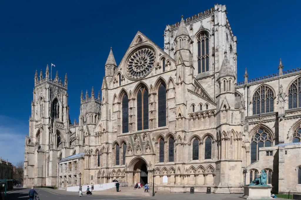York Minster Cathedral in York, United Kingdom, showcasing Gothic architecture and a popular historic landmark for European private tours