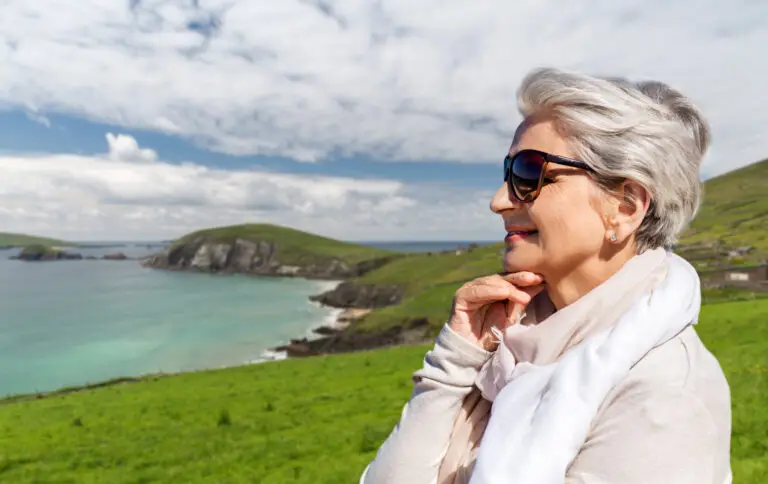 Woman on private tour of Europe